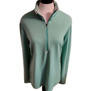 Patagonia Women's 1/4 Zip Green Size L Lightweight Soft Jacket